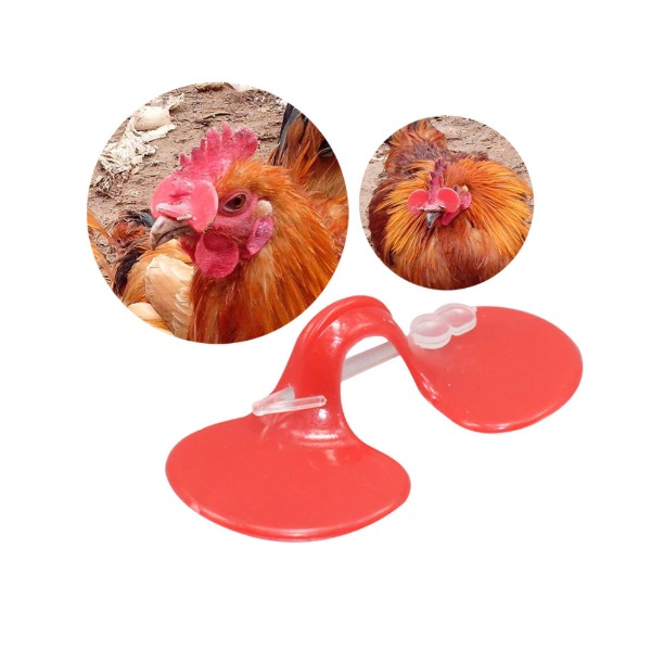 닭 안경 핀타입, 10개 1세트, 닭싸움 방지, 생존률/산란율 향상, 온순한 닭으로 변신
